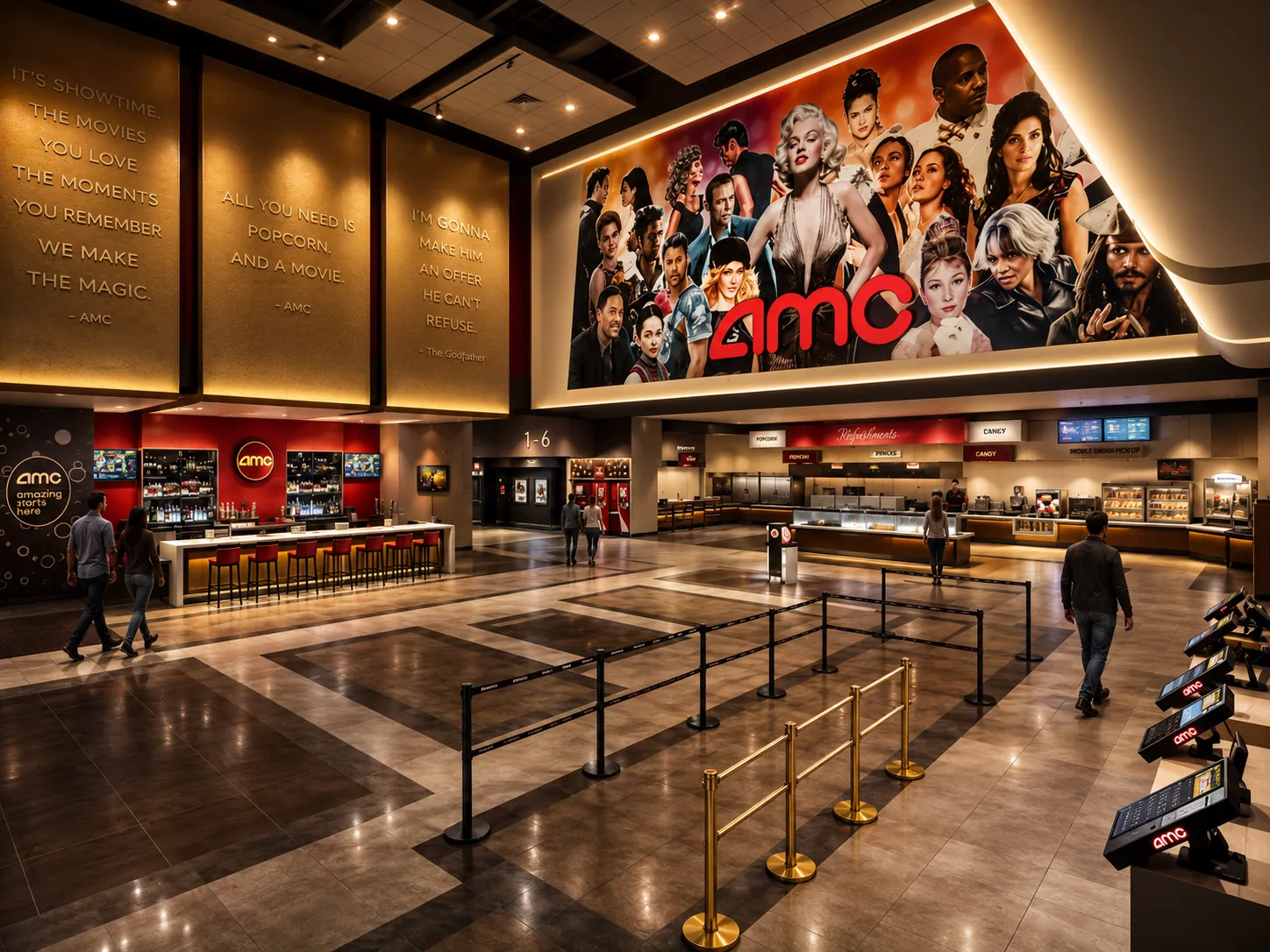AMC Theatre Lobby Render