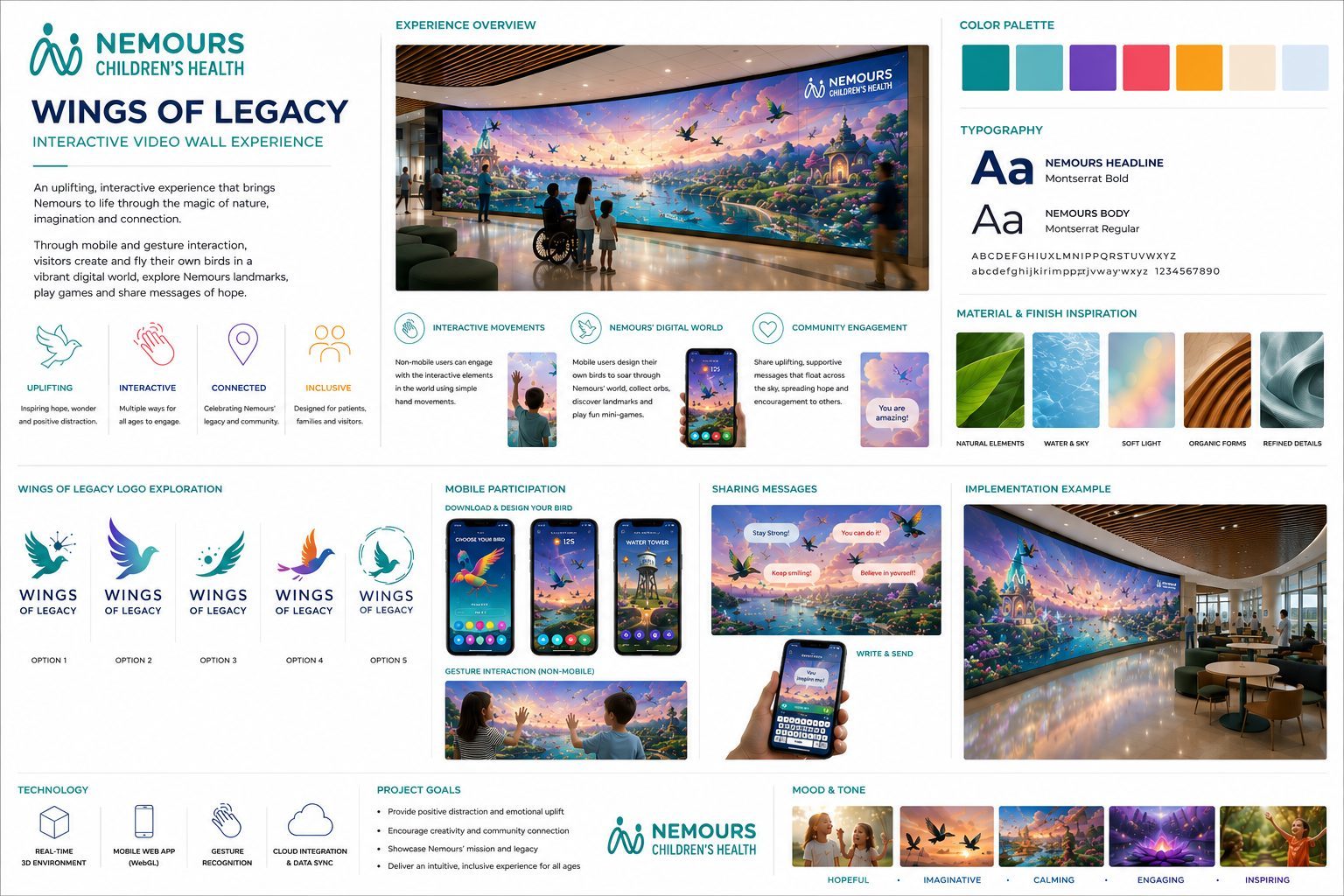 Nemours Children's Health Wings of Legacy Brand Identity