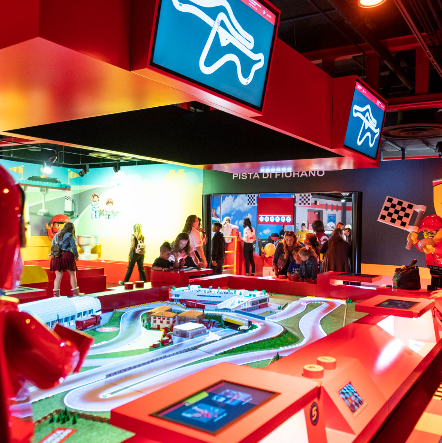 LEGO Ferrari Build and Race immersive attraction at LEGOLAND California