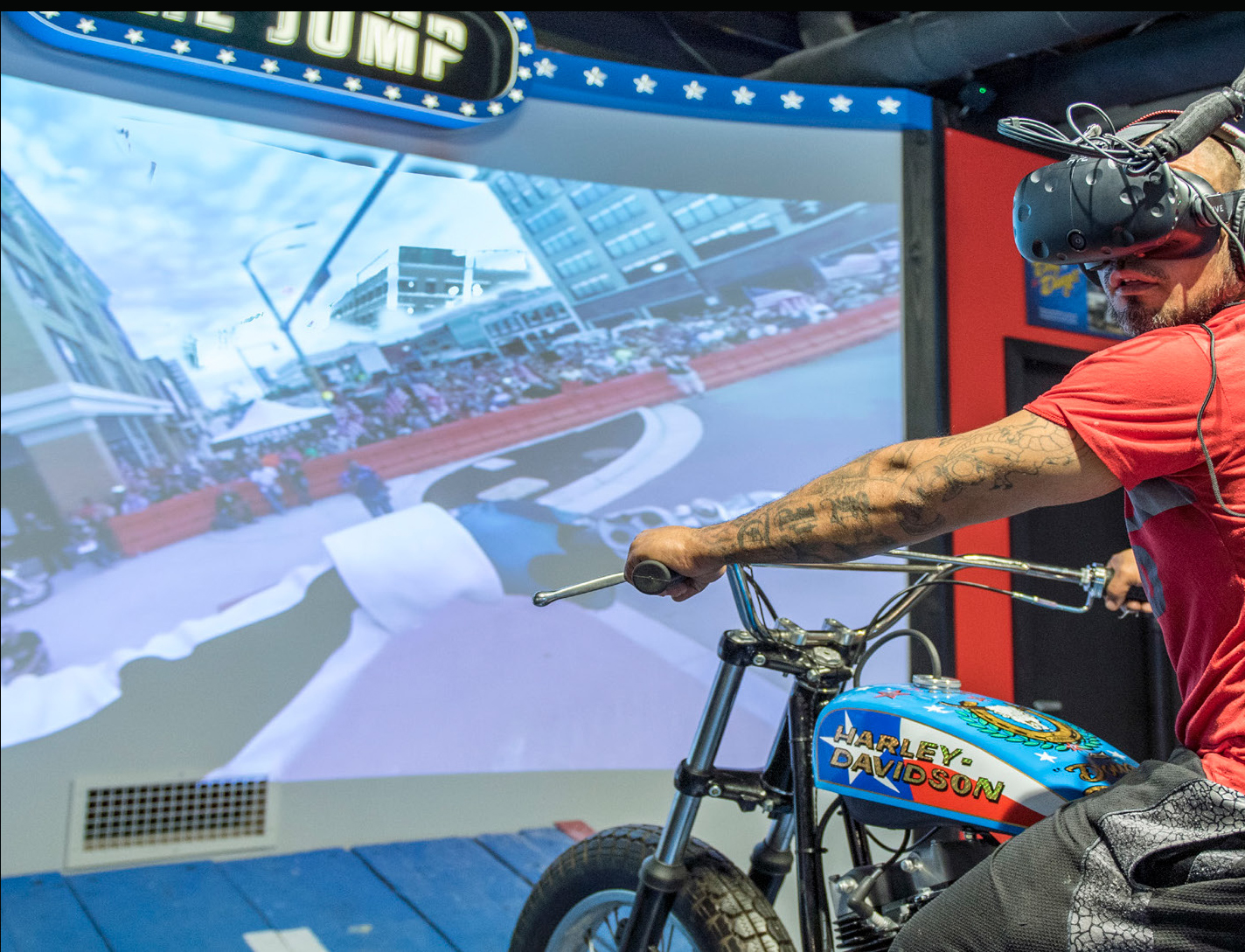 Evel Knievel VR jump experience