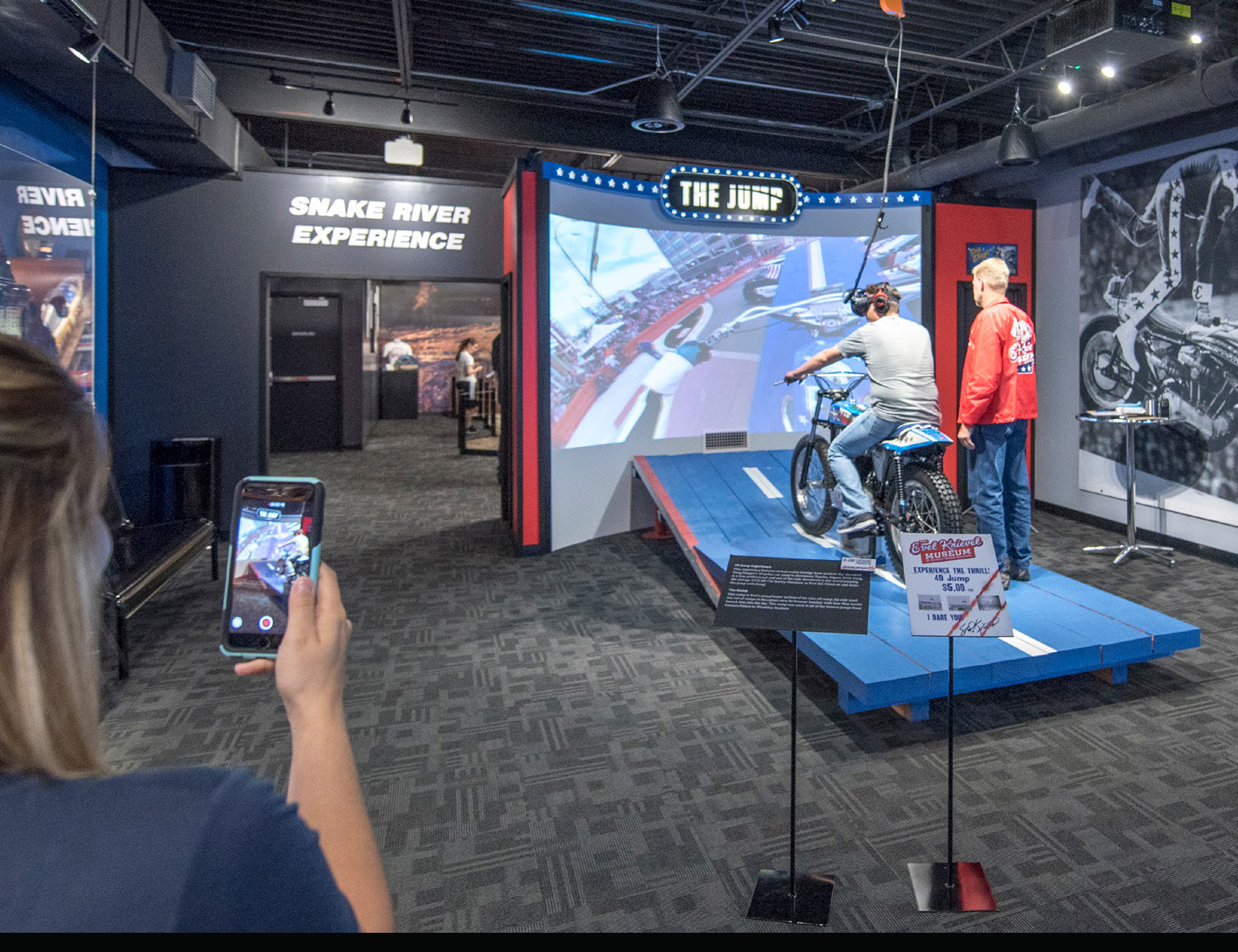 Knievel motorcycle display