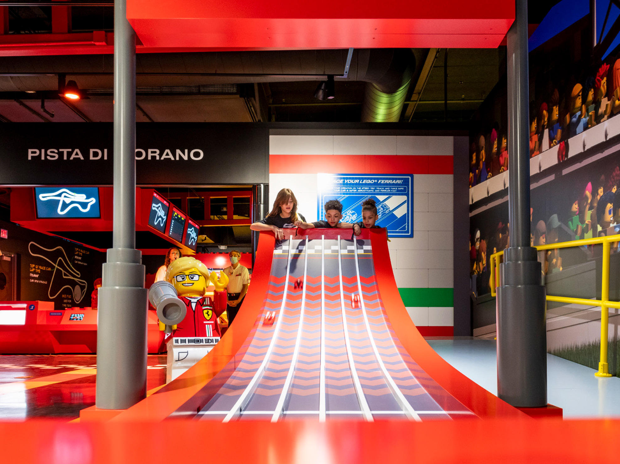 LEGO Ferrari race track overview
