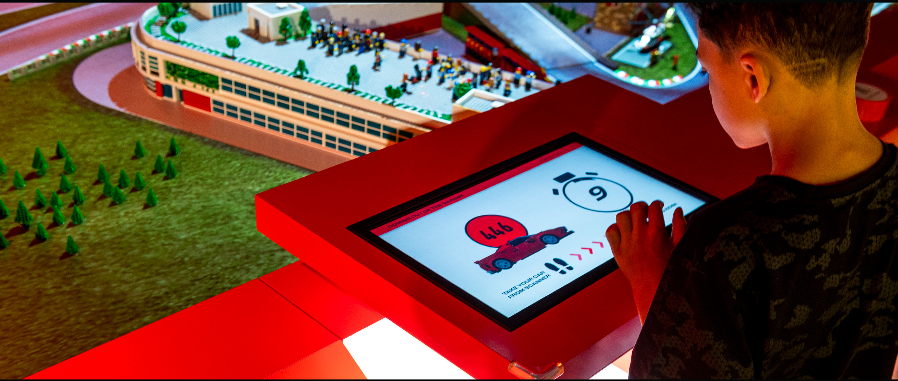 LEGO Ferrari race display