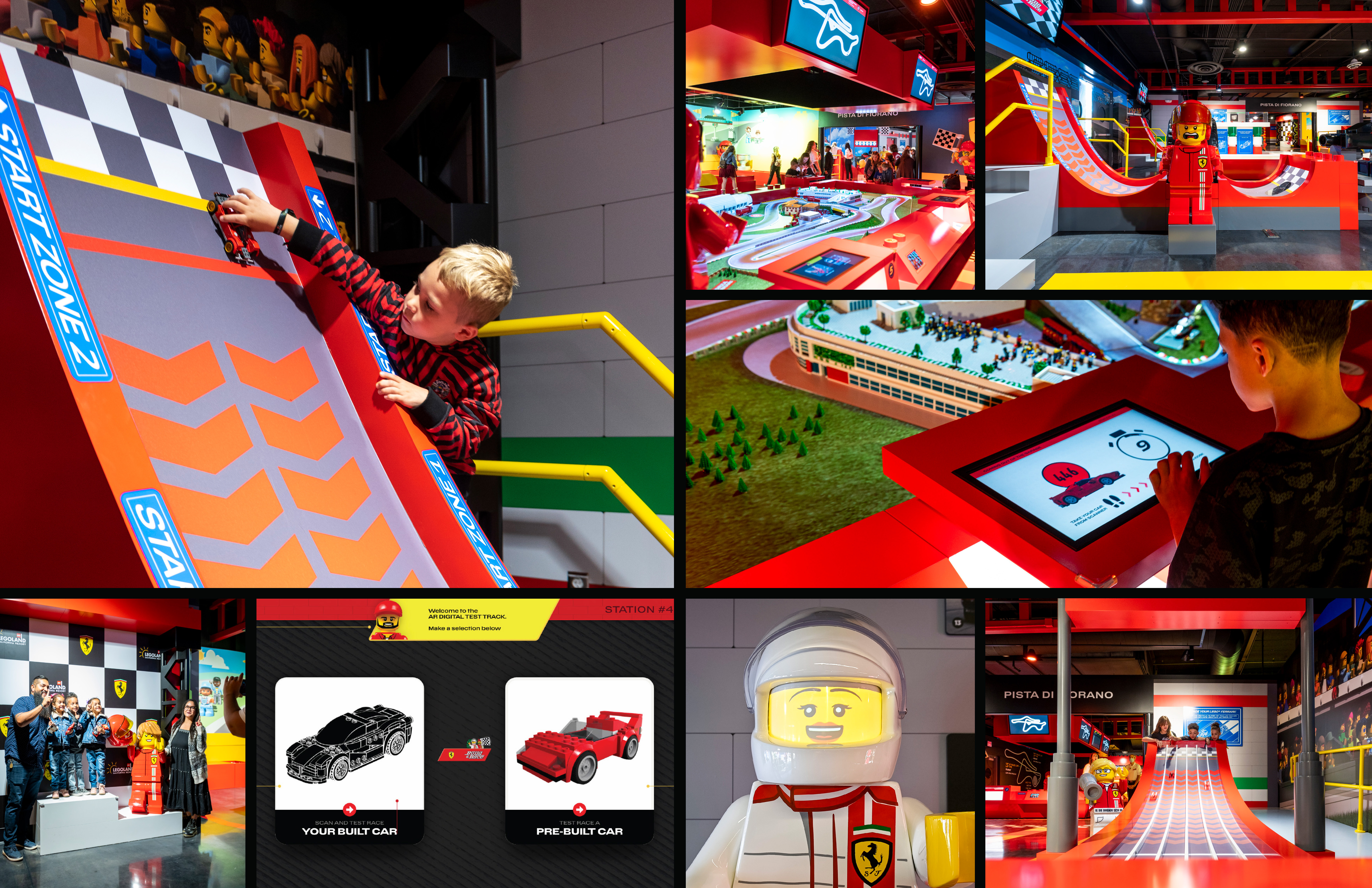LEGO Ferrari Build and Race